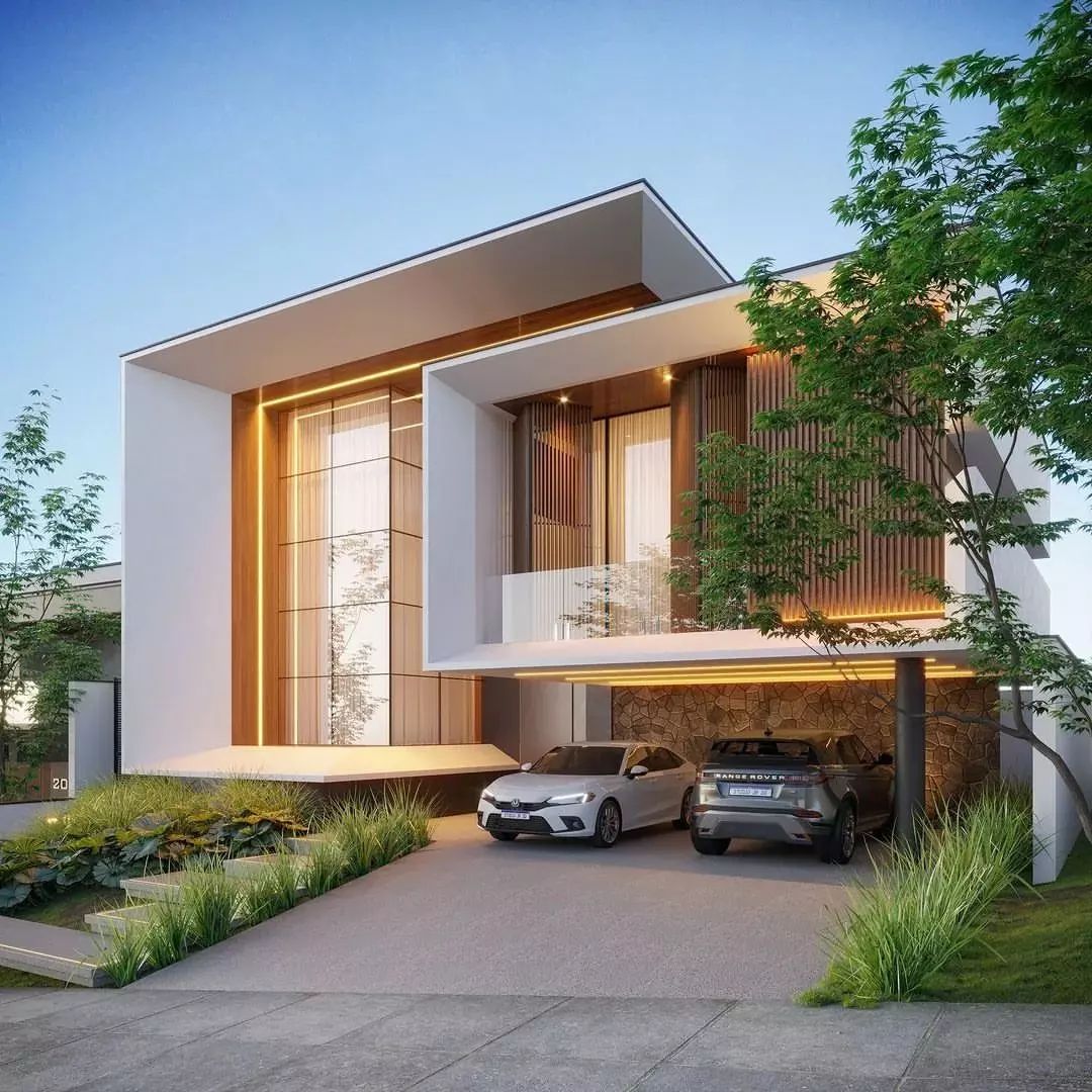 Residential elevation design in Bhopal by AMR BuildTech – premium planning